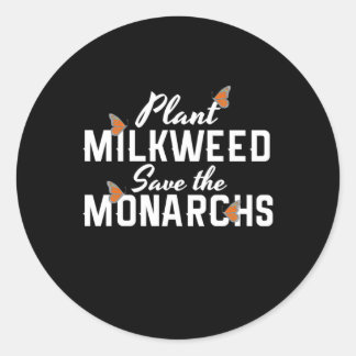 Save The Monarchs Butterfly Classic Round Sticker