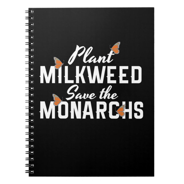 Save The Monarchs Butterfly Notebook (Front)