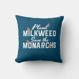 Save The Monarchs Butterfly Throw Pillow