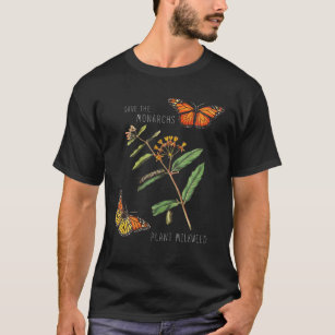 Save The Monarchs Plant Some Milkweed - Vintage Bu T-Shirt