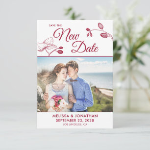 Save The New Date wedding postponement photo