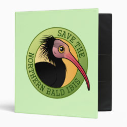 Save the Northern Bald Ibis Avery Signature Binder 8.5x11