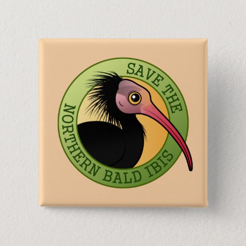 Save the Northern Bald Ibis Button