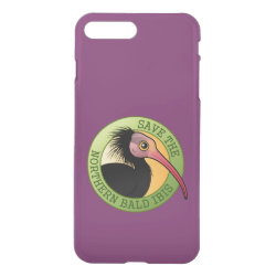 Save the Northern Bald Ibis Uncommon iPhone 7 Plus Clearly™ Deflector Case