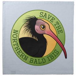 Save the Northern Bald Ibis Cloth Napkins (set of 4) dinner 20