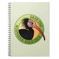 Save the Northern Bald Ibis Photo Notebook (6.5