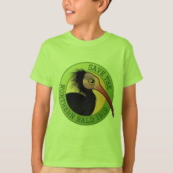 Save the Northern Bald Ibis Kids' Hanes TAGLESS® T-Shirt