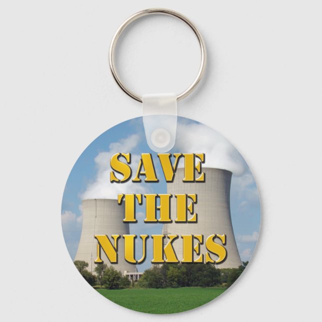Save The Nukes Keychain (Front)