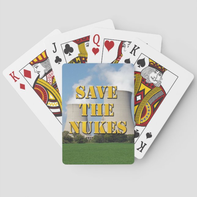 Save The Nukes Poker Cards (Back)