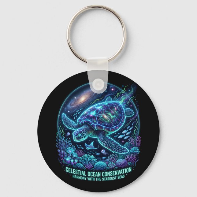 Save The Ocean Keychain (Front)
