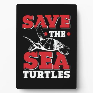 save the ocean turtle       plaque