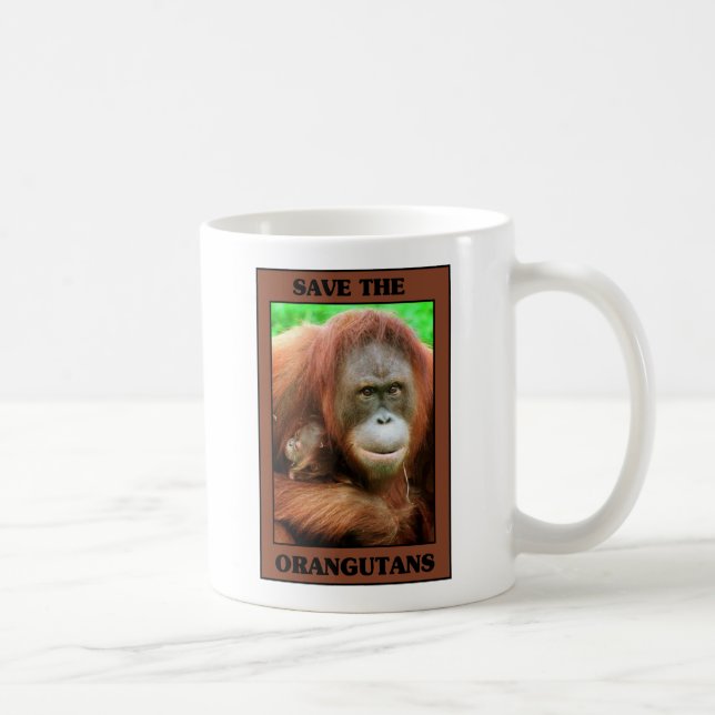 Save the Orangutans Coffee Mug (Right)