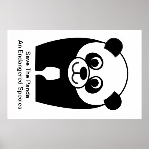 Save the Panda _ an Endangered Species Poster