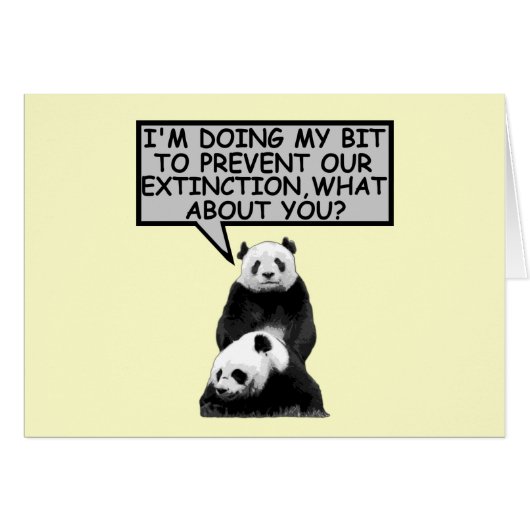 Save the Panda Cards (Front Horizontal)