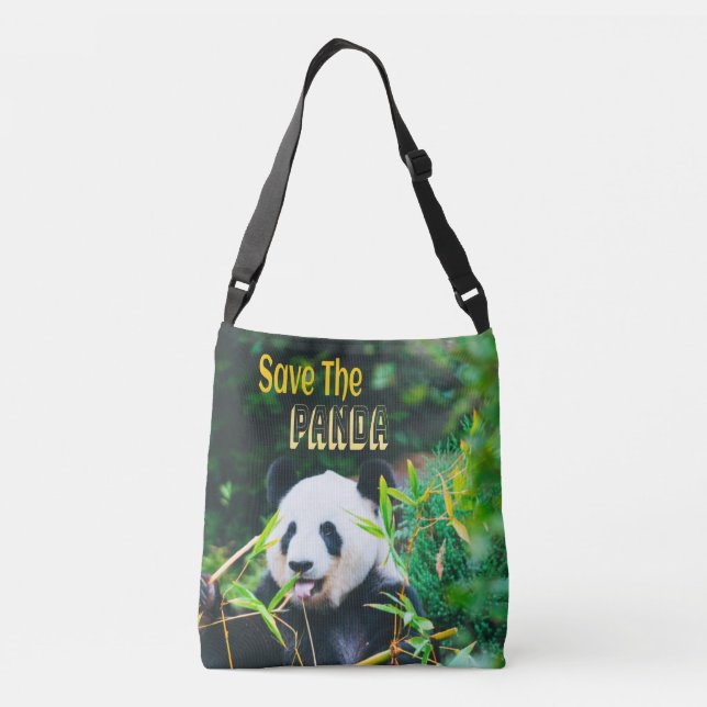 Save The Panda Crossbody Bag (Back)