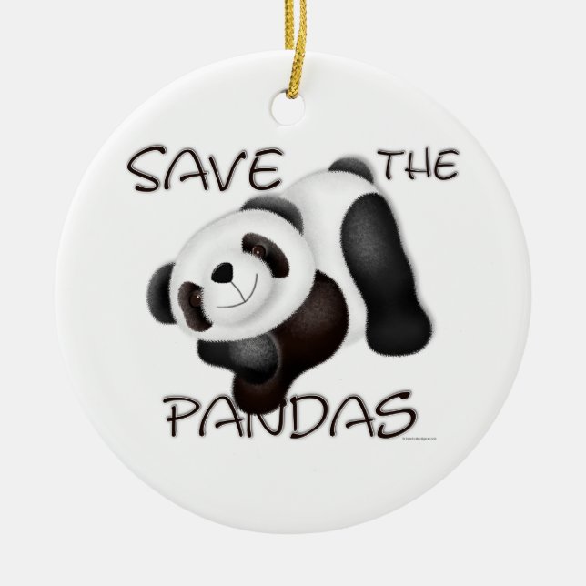 Save The Pandas Ornament (Front)