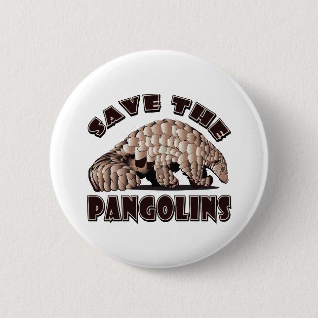 Save-The-Pangolin Button (Front)