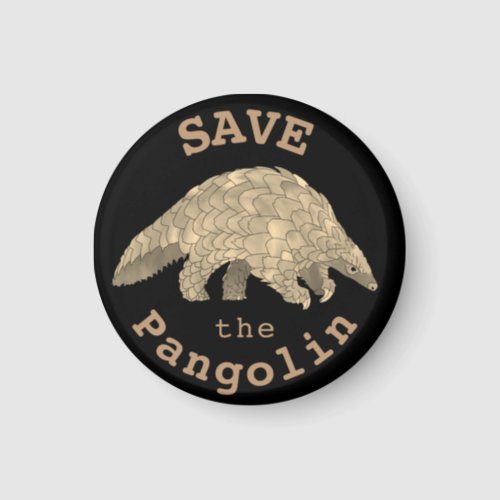 Save the Pangolin Endangered Coronavirus Animal Magnet