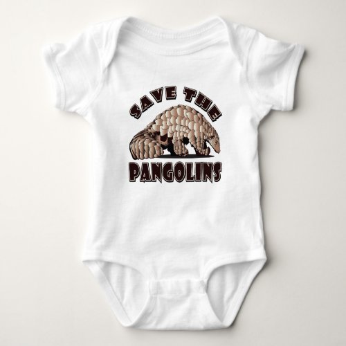 Save The Pangolins Baby Bodysuit