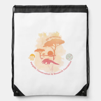 Save the Pangolins Limited Edition Drawstring Pack Bag