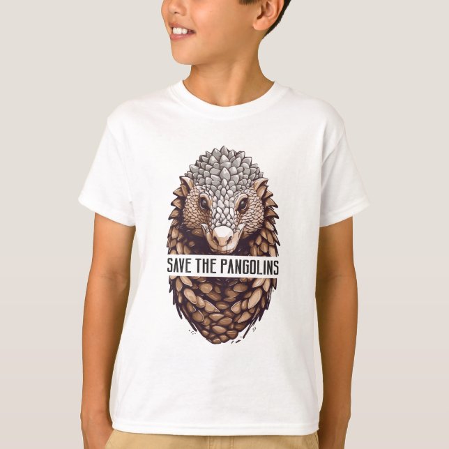 Save The Pangolins Pango Conservation T-Shirt (Front)