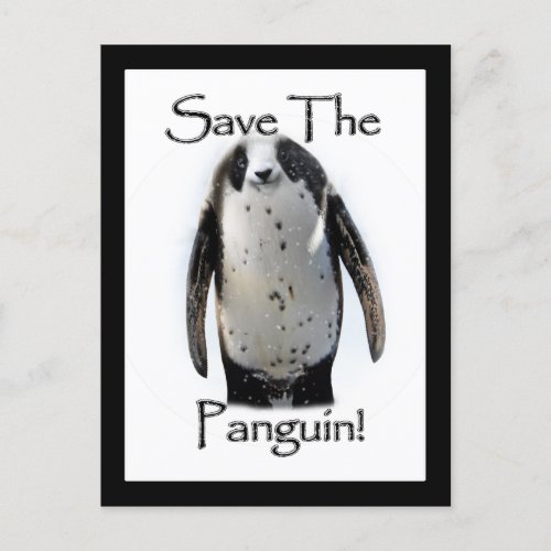 Save The Panguin Postcard