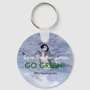 Save The Penguins Keychain