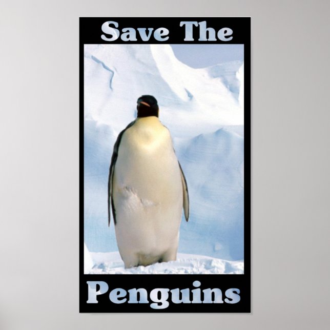 Save the Penguins Poster (Front)