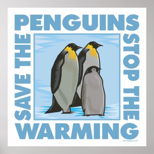 Save the Penguins Poster