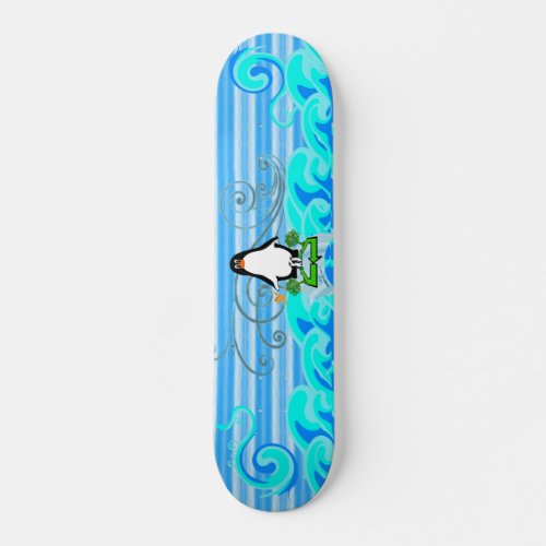 Save the Penguins Skateboard Deck