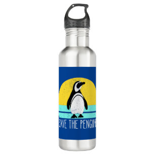 Save The Penguins Stainless Steel Water Bottle