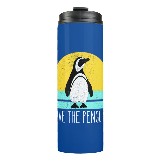 Save The Penguins Thermal Tumbler (Front)