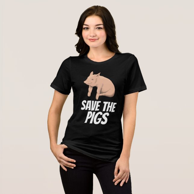 SAVE THE PIGS PIG T-SHIRTS TEES (Front Full)