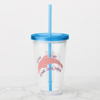 Save the Pink Dolphin Acrylic Tumbler