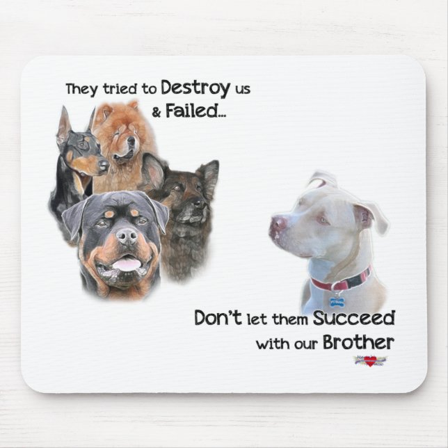 Save the Pitbull Mouse Pad (Front)