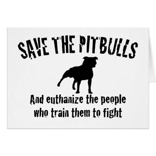 Save The Pitbulls Cards (Front Horizontal)