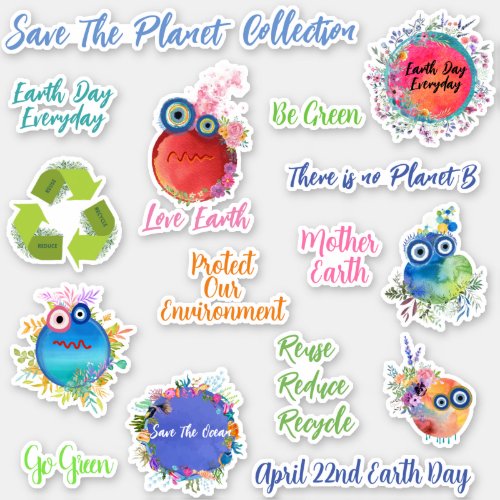 Save The Planet Collection Sticker