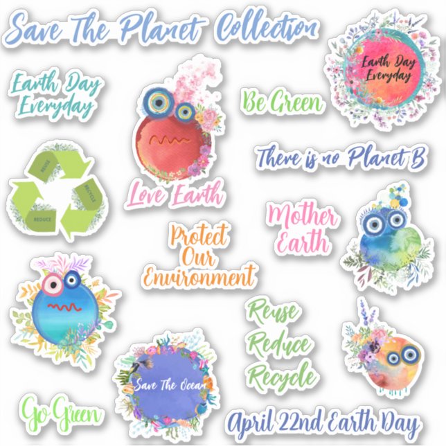 Save The Planet Collection Sticker (Front)