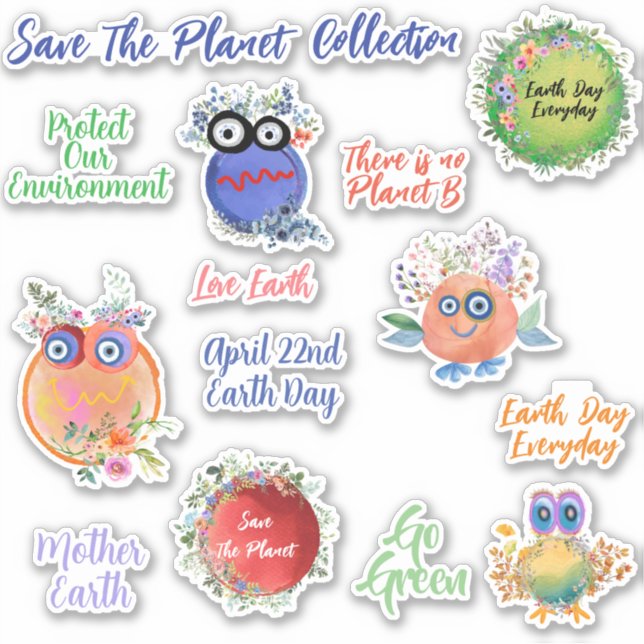 Save The Planet Collection Sticker (Front)