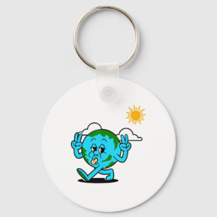 Save The Planet Earth Day Environment Nature Lover Keychain