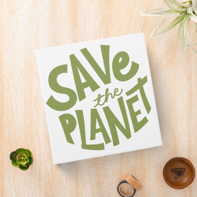 Save the Planet Eco Design 3 Ring Binder (In Situ)