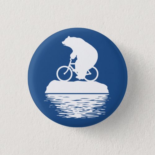 Save the Planet Polar Bear Bicycle Button
