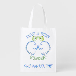 Save The Planet Reusable Grocery Bag