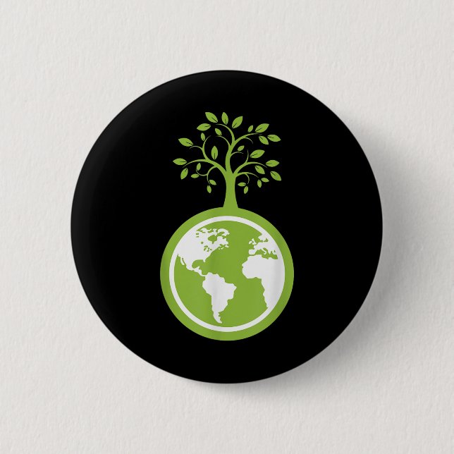 Save The Planet - Save The Earth Environmental Pro Button (Front)