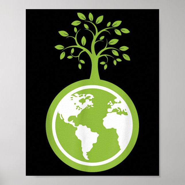 Save The Planet - Save The Earth Environmental Pro Poster (Front)