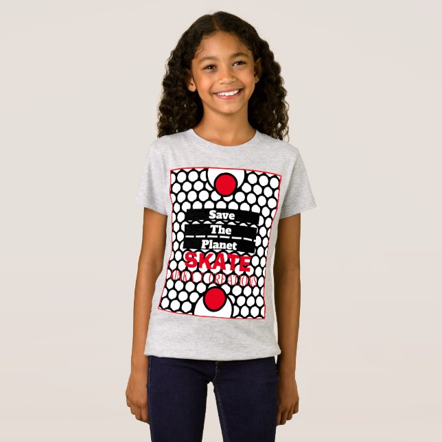 Save The Planet Skate  T-Shirt (Front Full)