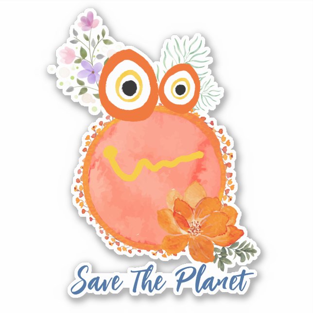 Save The Planet Sticker (Front)