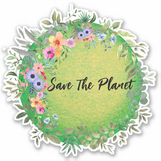 Save The Planet Sticker (Front)