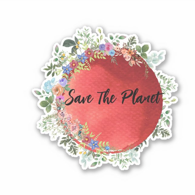 Save The Planet Sticker (Front)