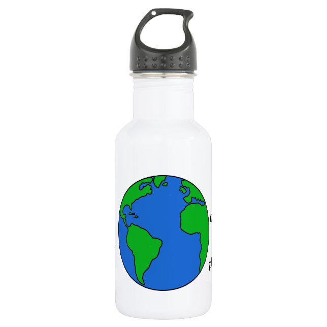 Save the planet water bottle (Front)